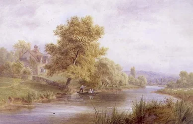 Vale of Evesham (akvarell på papper)