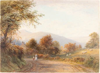 Vägen in i Abergavenny från Llanfoist