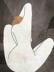 Minimalistisk kvinnlig figur