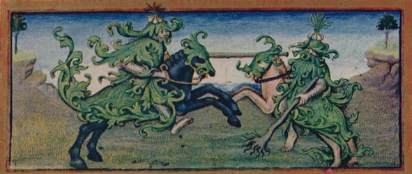 Maj - vilda män tornerspel, 1400-talet, 1939.