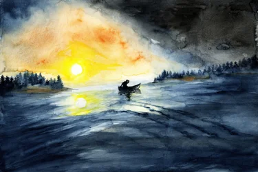 Kanot på Golden Lake