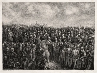 Caesar och hans fångar, 1878.