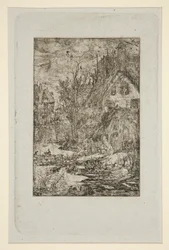 Entree de Village (stugor med halmtak)