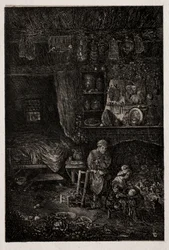 Flamländska interiören, 1856.