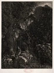 Helig familj med rådjur, 1871.