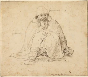 Sittande man