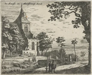 Kyrkan i Maarsseveen De Masse och Maarsseveense Kerck (titel på objekt) Landskap i provinserna Holland och Utrecht (serietitel)
