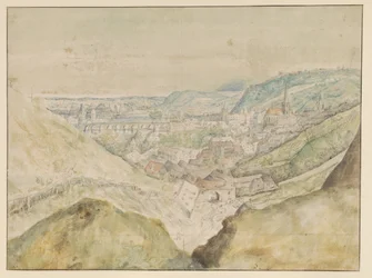 Utsikt över staden Prag