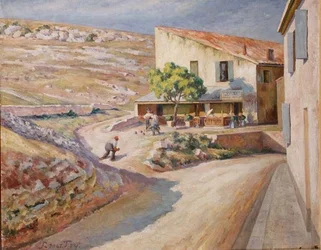 A Game of Bowls, ca 1920 (olja på duk)