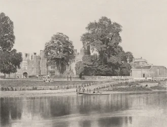 Hampton Court vid Themsen