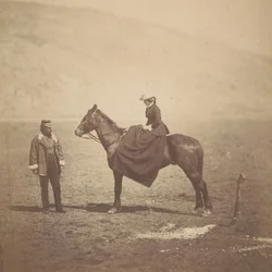 Henry Duberly och fru Duberly, 1855.