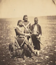 Ismail Pasha med följeslagare