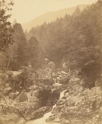 Vid Llugwy, nedanför Swallow Falls.