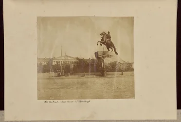 Peter den store, Isaac Square, St Petersburgh [sic]