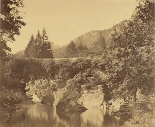 Damm nedanför Pont y Pari, Bettws-y-Coed, Wales.