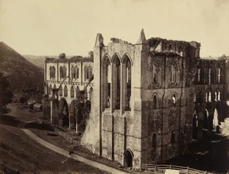 Rievaulx Abbey, North Transept, 1854.