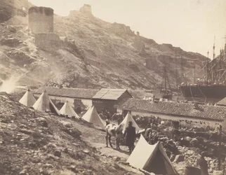 Det genuesiska slottet, Balaklava, 1855.