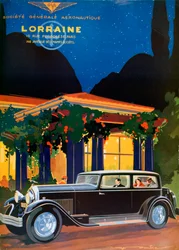 Affisch, Lorraine, Societe Generale Aeronautique, 1928