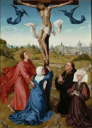 Korsfästelsen, korsfästelsens triptyk, ca 1440