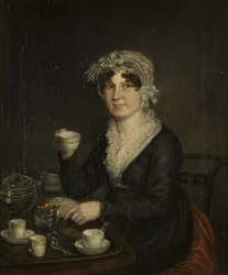 Portræt af fru Ellen Sharples, ca. 1814 (olie på lærred) svensk