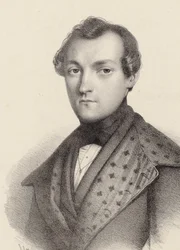 Porträtt av pianisten och kompositören Antoine de Kontski 1817-1899.