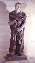 En barbarisk fångeprins, från Villa Borghese, Rom (porfyr)
