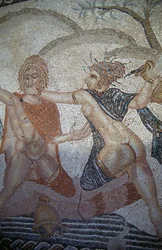 Bortförande av Hylas av nymfer, mosaik i House of Venus i den romerska staden Volubilis (UNESCOs världsarvslista