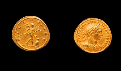 Aurelianskt mynt, 270-275 AD (guld)