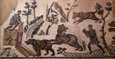 Björnjakt (mosaik, 300-talet f.Kr.)