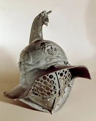 Bronshjälm av gladiator