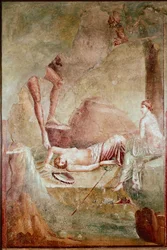 Berusad sovande maenad (fresk