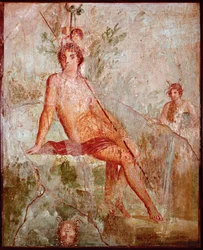 Eros och Narcissus (fresk