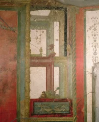 Fantastisk arkitektur, Pompei, Italien (fresk)
