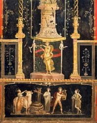 Freskomålning i Amors sal i Vettii-huset, Pompeji