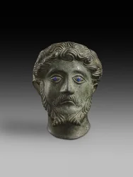 Chef för Marcus Aurelius, 161-180 AD (brons)