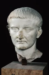 Chef för Tiberius (c.42 f.Kr.-37 e.Kr.) (marmor)