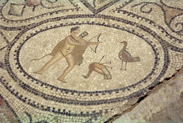 Hercules and the Stymphalian Birds, från golvet i 