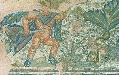 Jaktscen, House of Dionysos, Paphos, Cypern (mosaik)