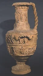 Hydra dekorerad med relief, Falierii (lera)