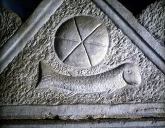 Ictus: fisk, kristen symbol. 200-talet.