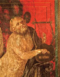 Initiationsriter av Dionysos-kulten, fresk från Villa Dei Misteri