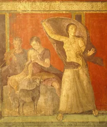 Initiationsriter av Dionysos-kulten, fresk från Villa Dei Misteri