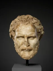 Marmorhuvud av Demosthenes, 2:a århundradet e.Kr. (marmor)