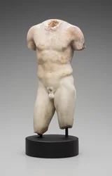 Naken manlig torso (marmor)
