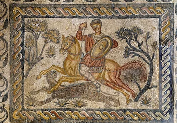 Panterjaktscen- Mosaik, 300-talet e.Kr