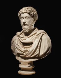 Porträttbyst av kejsar Marcus Aurelius, ca 170-180 e.Kr