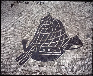 Romersk konst: "Ship" Mosaic of the Seafarers Corporation, Place des Corporations
