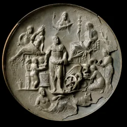 Silver patera av Aquileia med en allegori om fertilitet