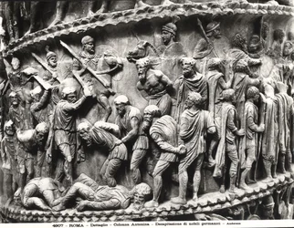 Halshuggningen av tyska adelsmän, detalj från Marcus Aurelius kolumn