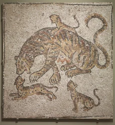 Tigress och ungar, ca 300 e.Kr